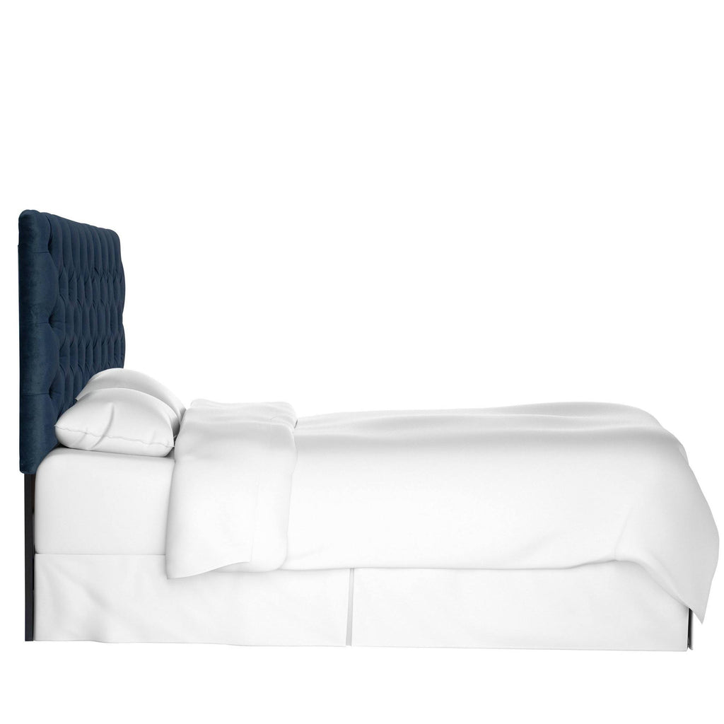 Tufted Headboard in Mystere Eclipse Blue B828188