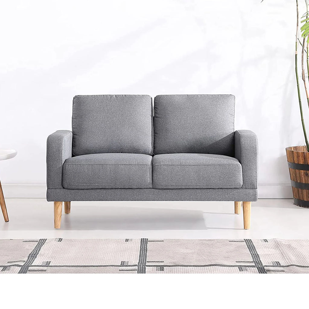 Light Grey 50" Upholstered Loveseat Sofa U769
