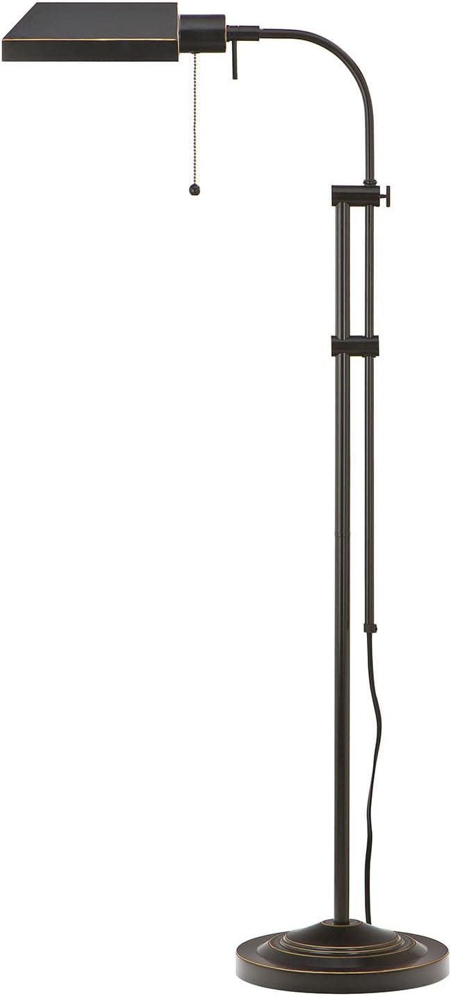 Pharmacy Floor Lamp 46 Inches Adjustable-Height Dark Bronze H962