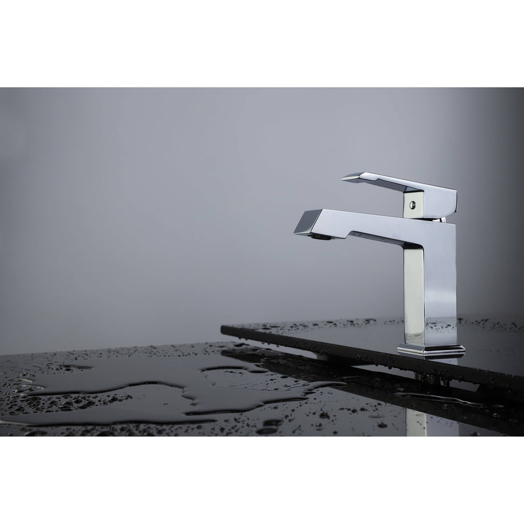 Chrome Brass Single Hole Bathroom Faucet P611