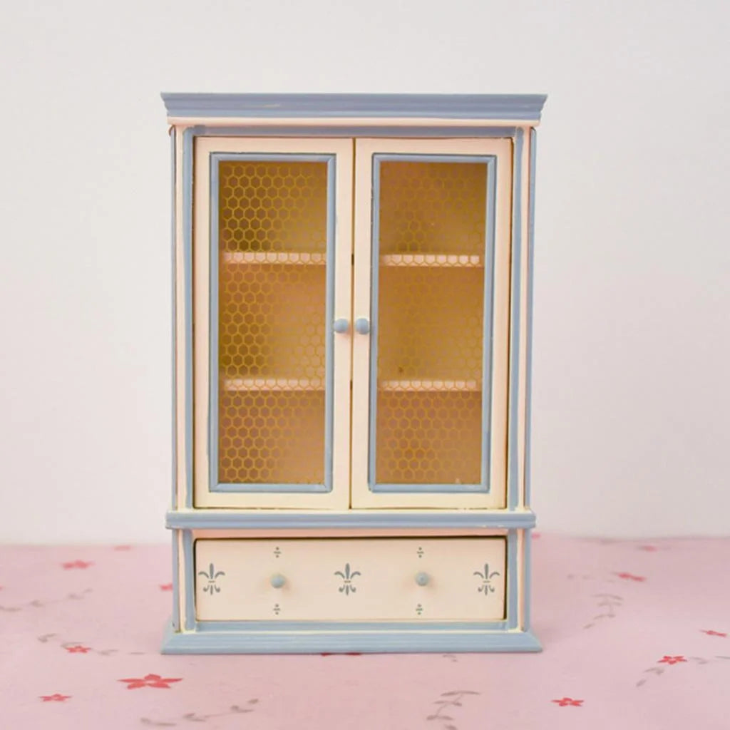 1:12 Dollhouse Cabinet Wardrobe Decoration J203