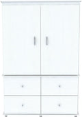 White Armoire Audio Video Combo E584630