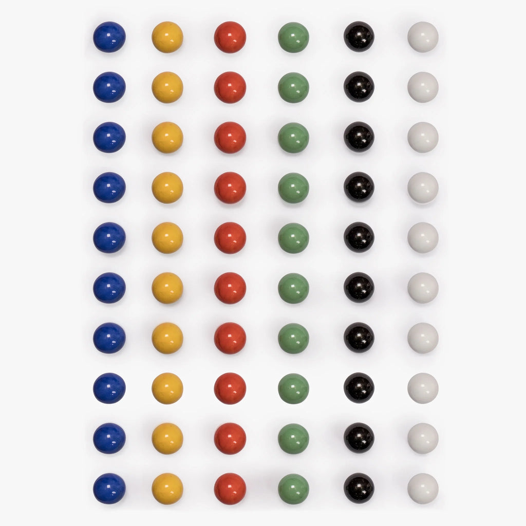 60 Pieces Chinese Checkers Glass Marbles Set D764