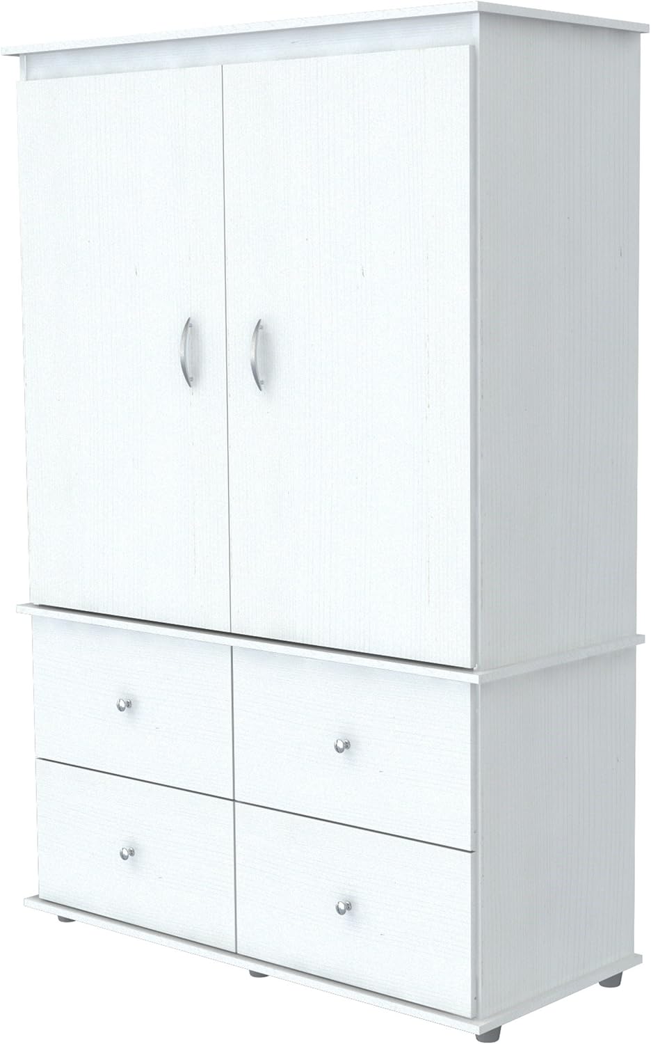 White Armoire Audio Video Combo E584630