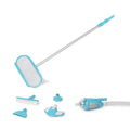 Deluxe Pool Cleaning Maintenance Kit with Vacuum, Skimmer Net, Telescoping Aluminum Shaft, Wall Brush Attachment S182