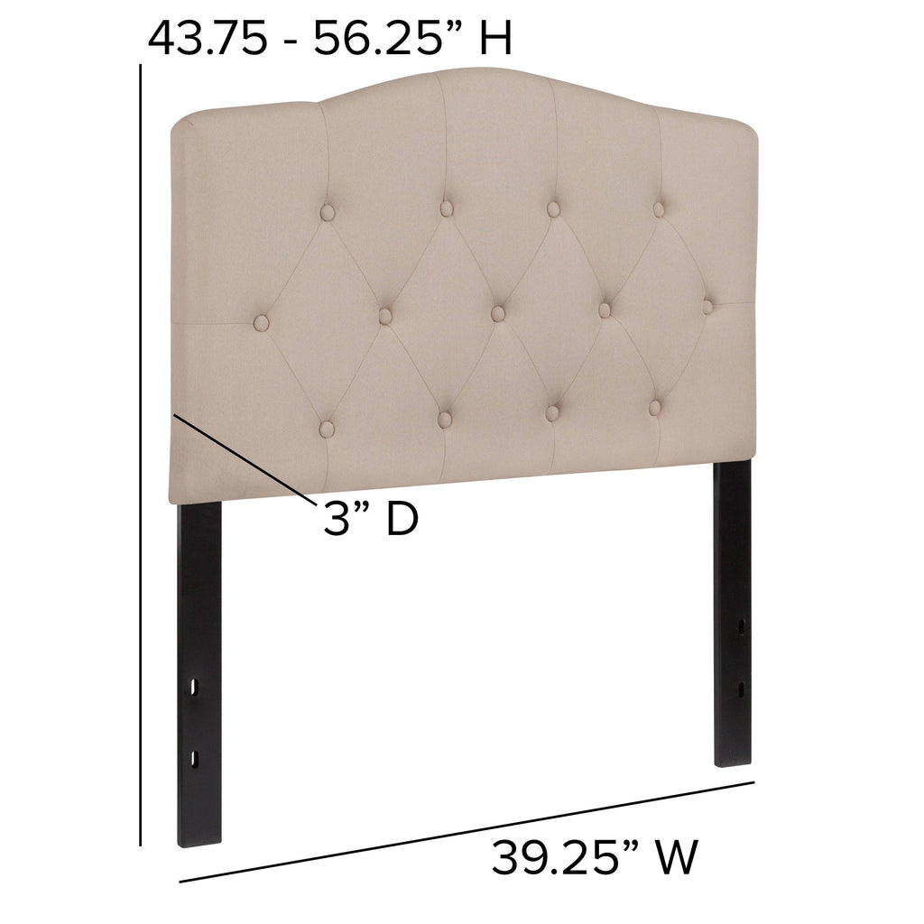 Beige Twin Headboard B808