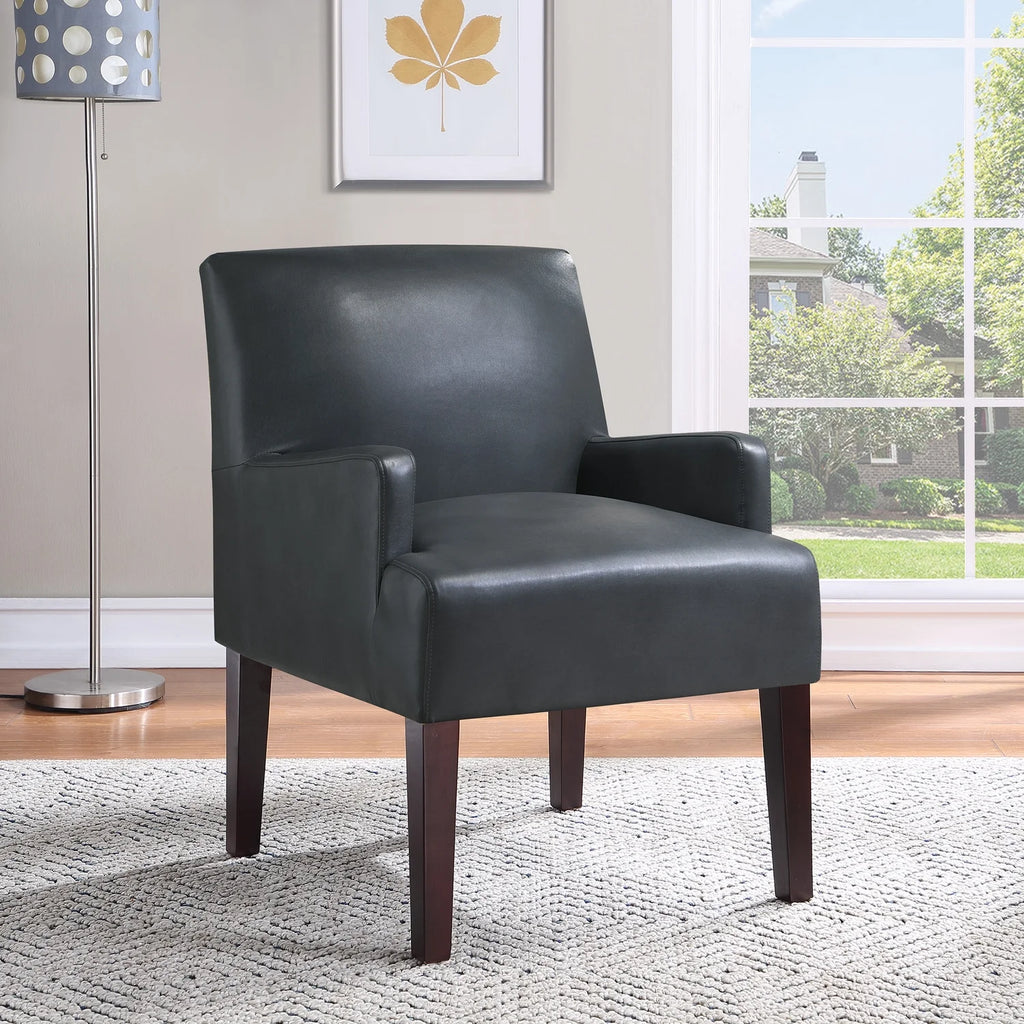 Cream Faux Leather Guest Chair N199