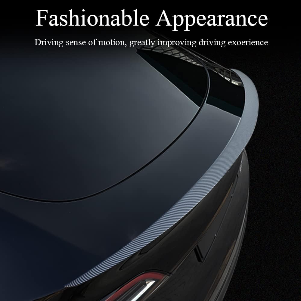 Matte Carbon Fiber Rear Trunk Spoiler B408939