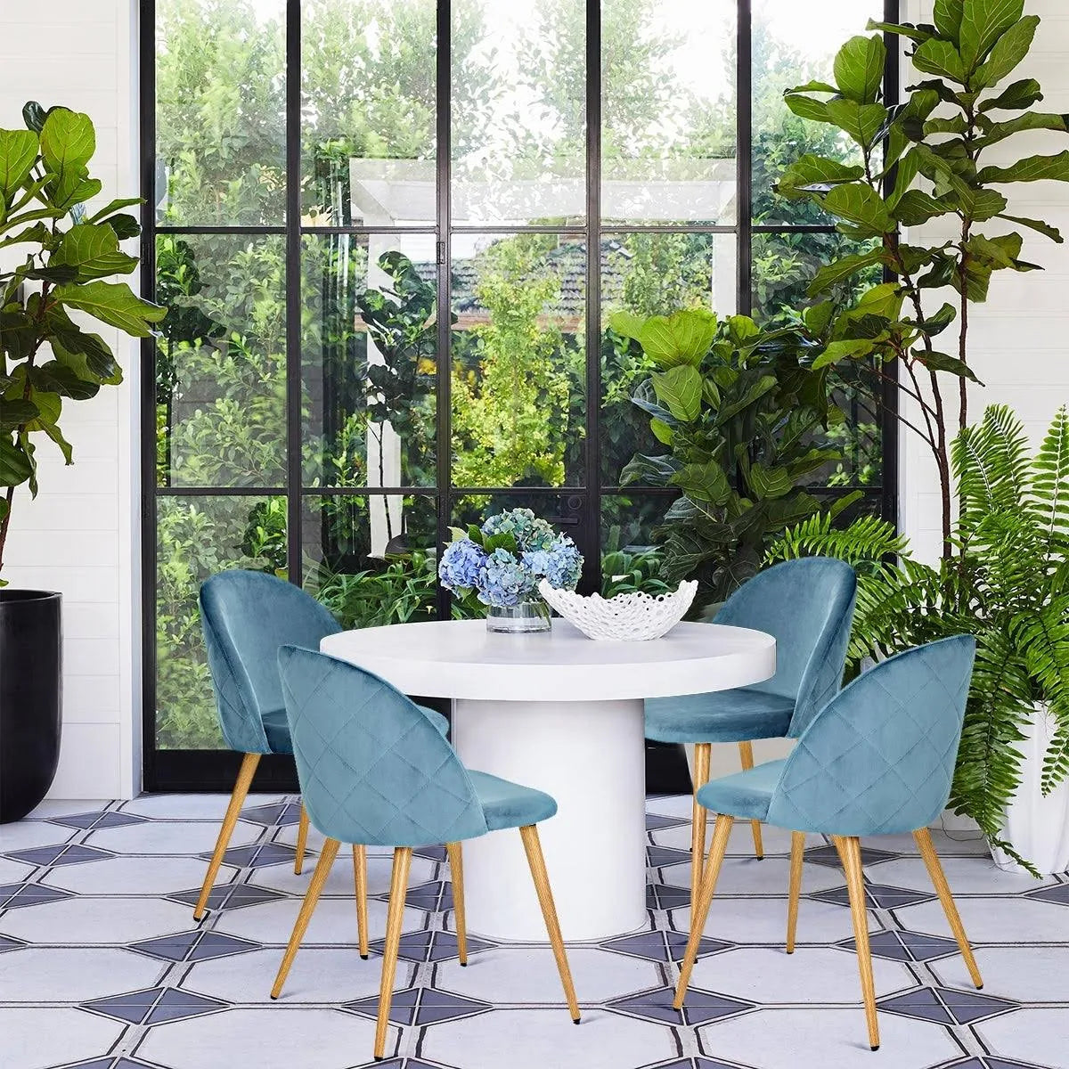 Velvet Dining Chair Set of 2 Z92368