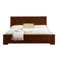 Walnut Wooden Queen Platform Bed J792621