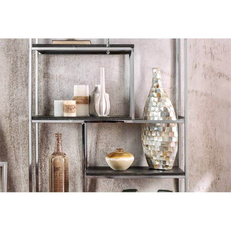 Chrome 6 Shelf Bookcase Q34696