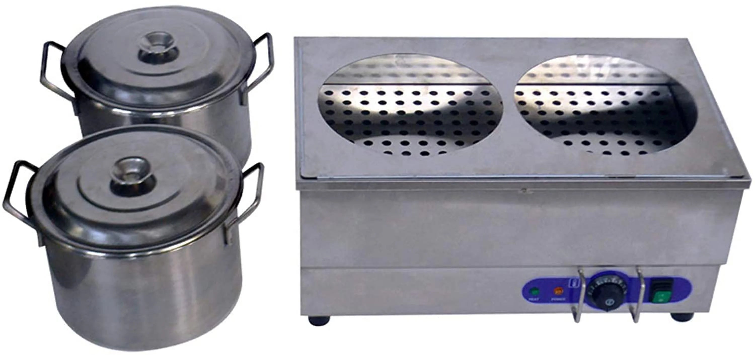 1500W Commercial Food Warmer Bain Marie Steam Table 2 Pots M686