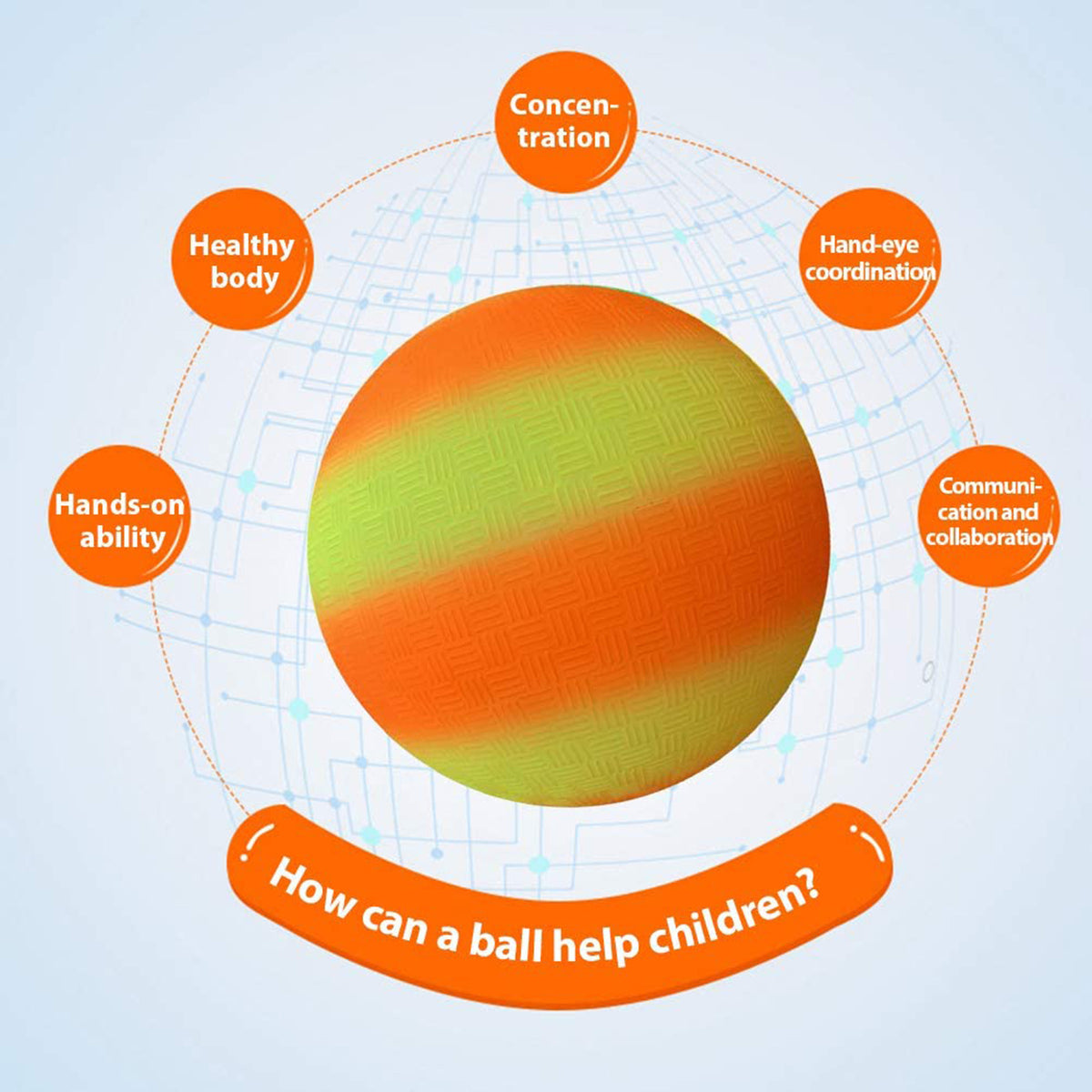 8.5Inch Rubber Bouncy Inflatable Balls O94612