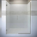 72x22 High x 47x22 Wide Pivot Frameless Shower Door with Brushed Nickel Z9245