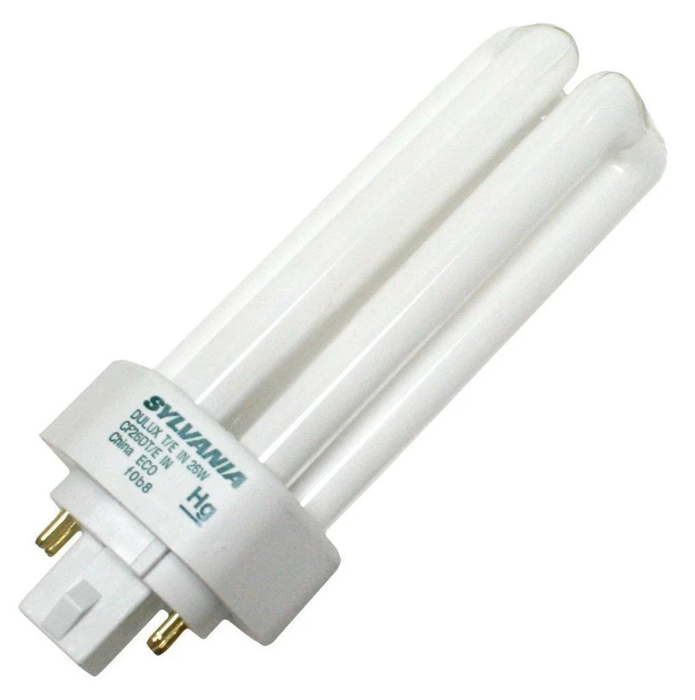 26-Watt Triple Tube Compact Fluorescent Light Bulb, 3500K, 1746 Lumens, 82 CRI, T4 Shape, 4-Pin GX24q-3 Base I903712