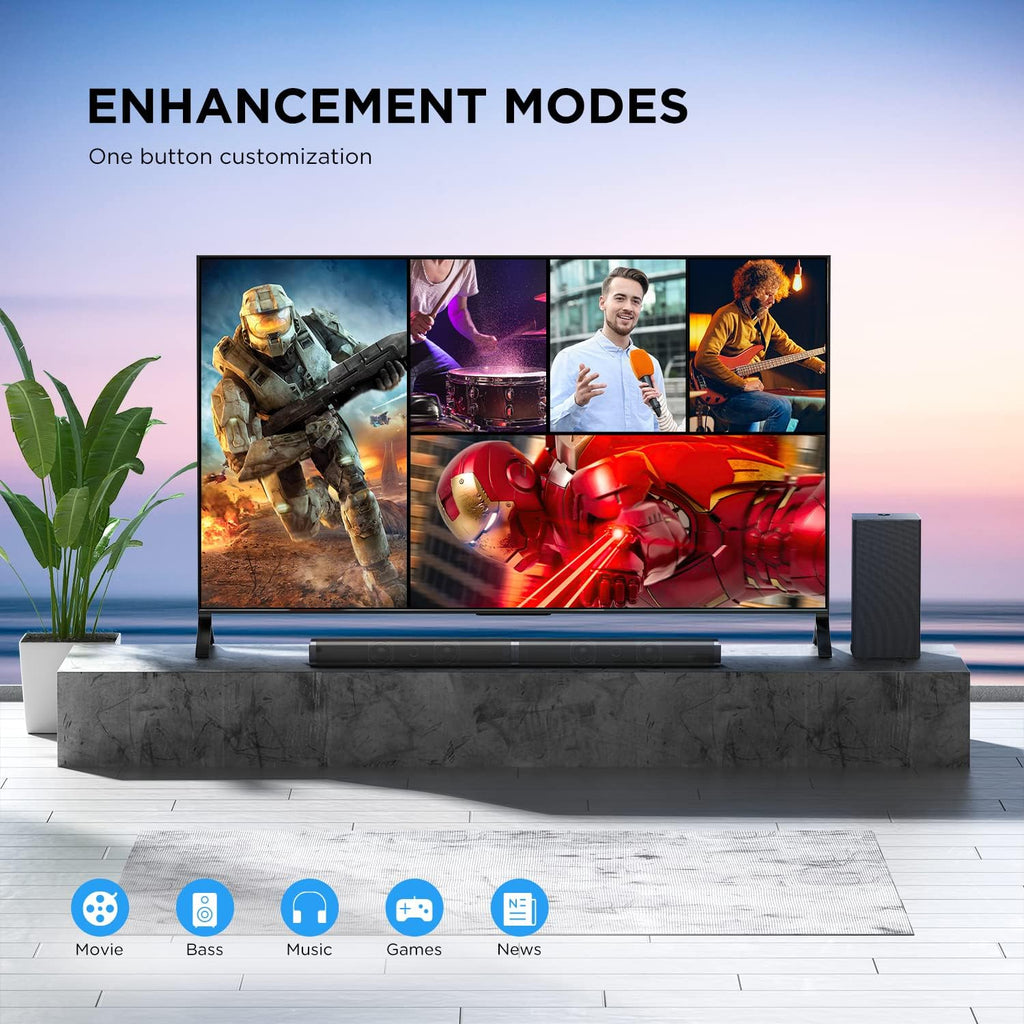2.1 CH Ultra-Slim Sound Bar with Subwoofer M242962