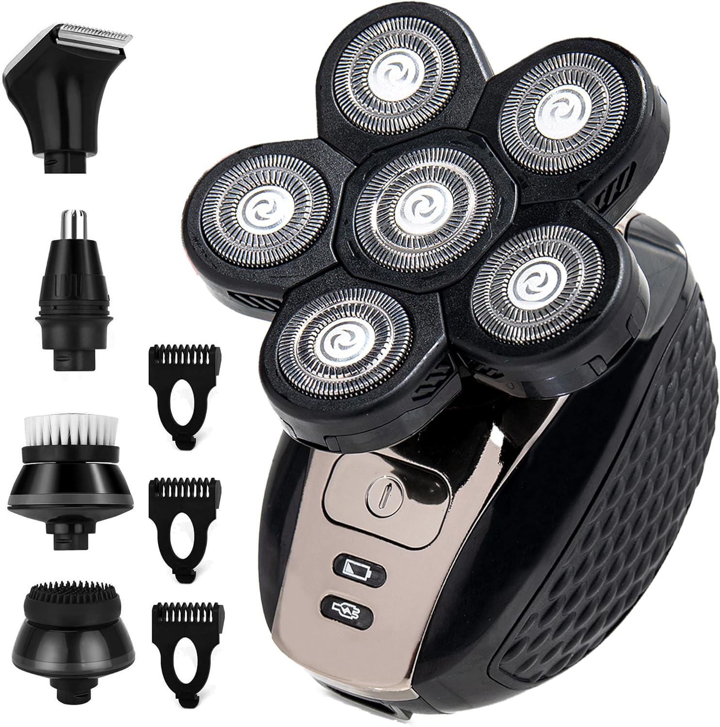 5-in-1 Electric Head Shaver for Bald Men, Cordless and Rechargeable, Pack of 2 L997