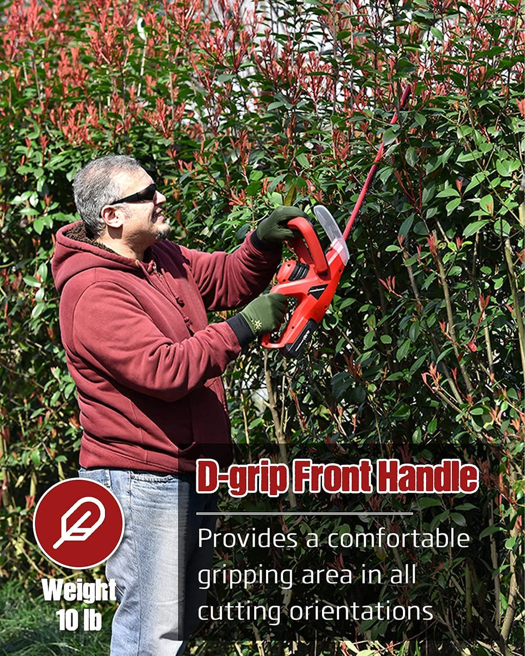 Cordless Hedge Trimmer with 16-Inch Blade G917284
