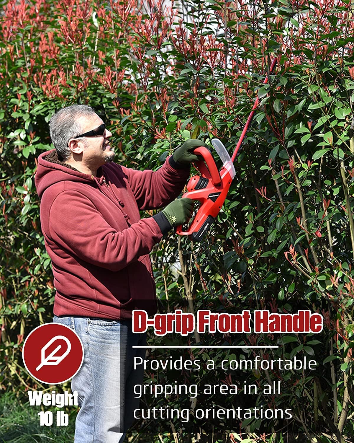 Cordless Hedge Trimmer with 16-Inch Blade G917284