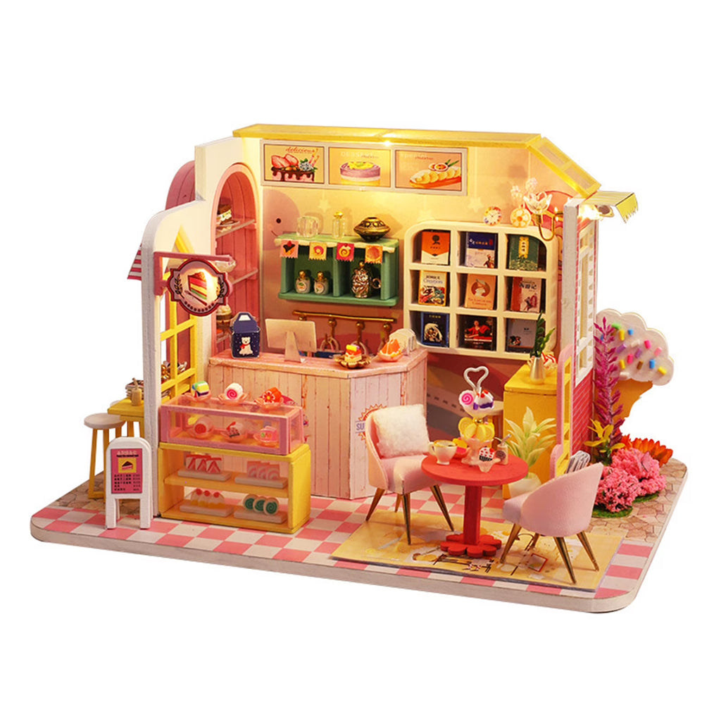 Wooden 3D Dessert Shop Miniature Dollhouse Puzzle M994