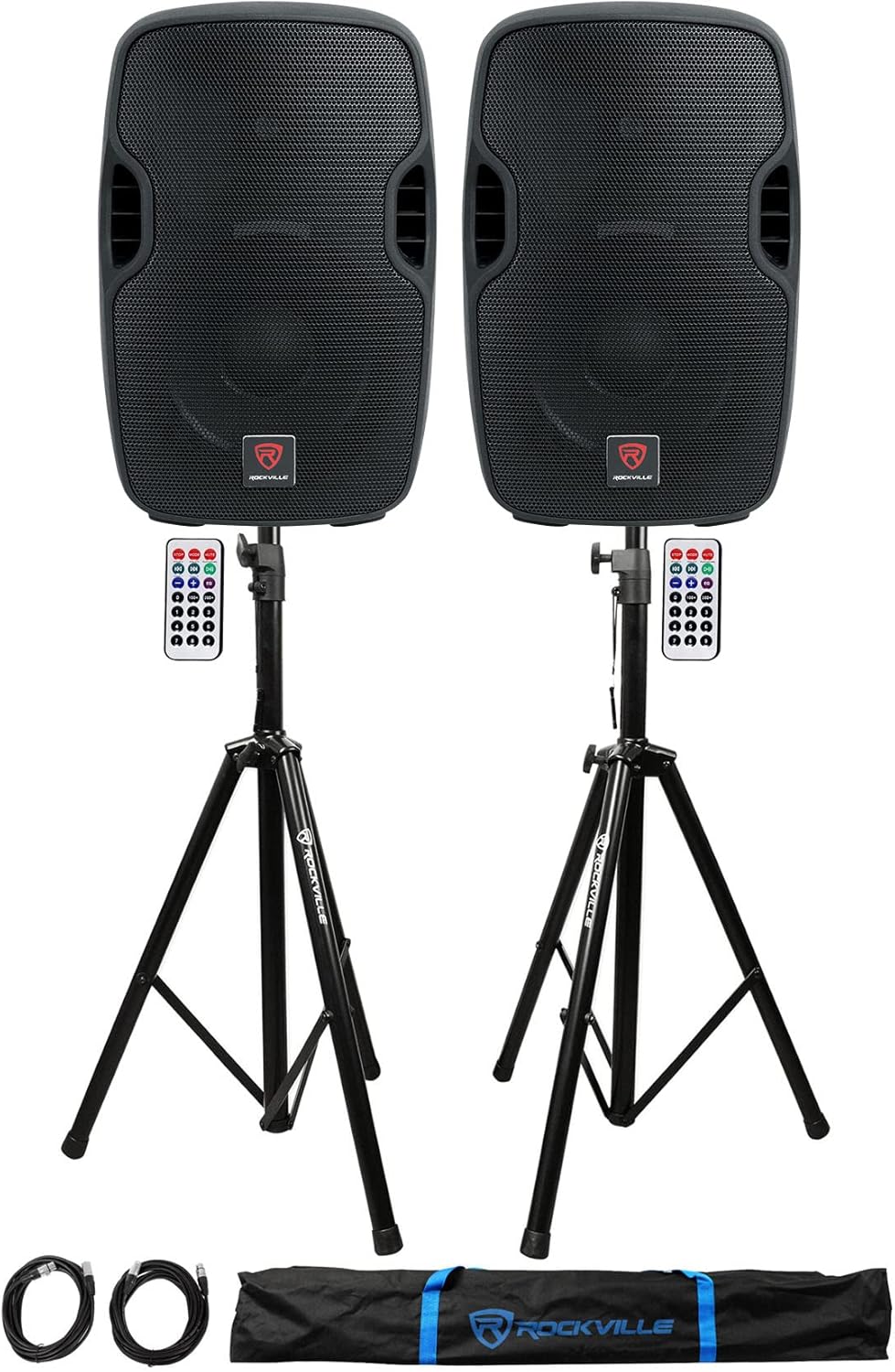 10 Powered 400W DJ PA Speakers with Bluetooth U5823