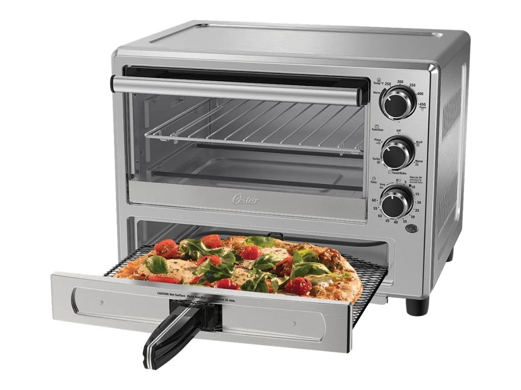 Stainless Steel Turbo Convection Toaster Oven with Pizza Drawer D438776
