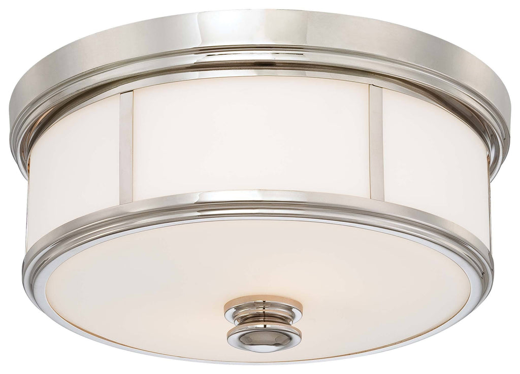 Polished Nickel 2-Light Flush Mount P186541