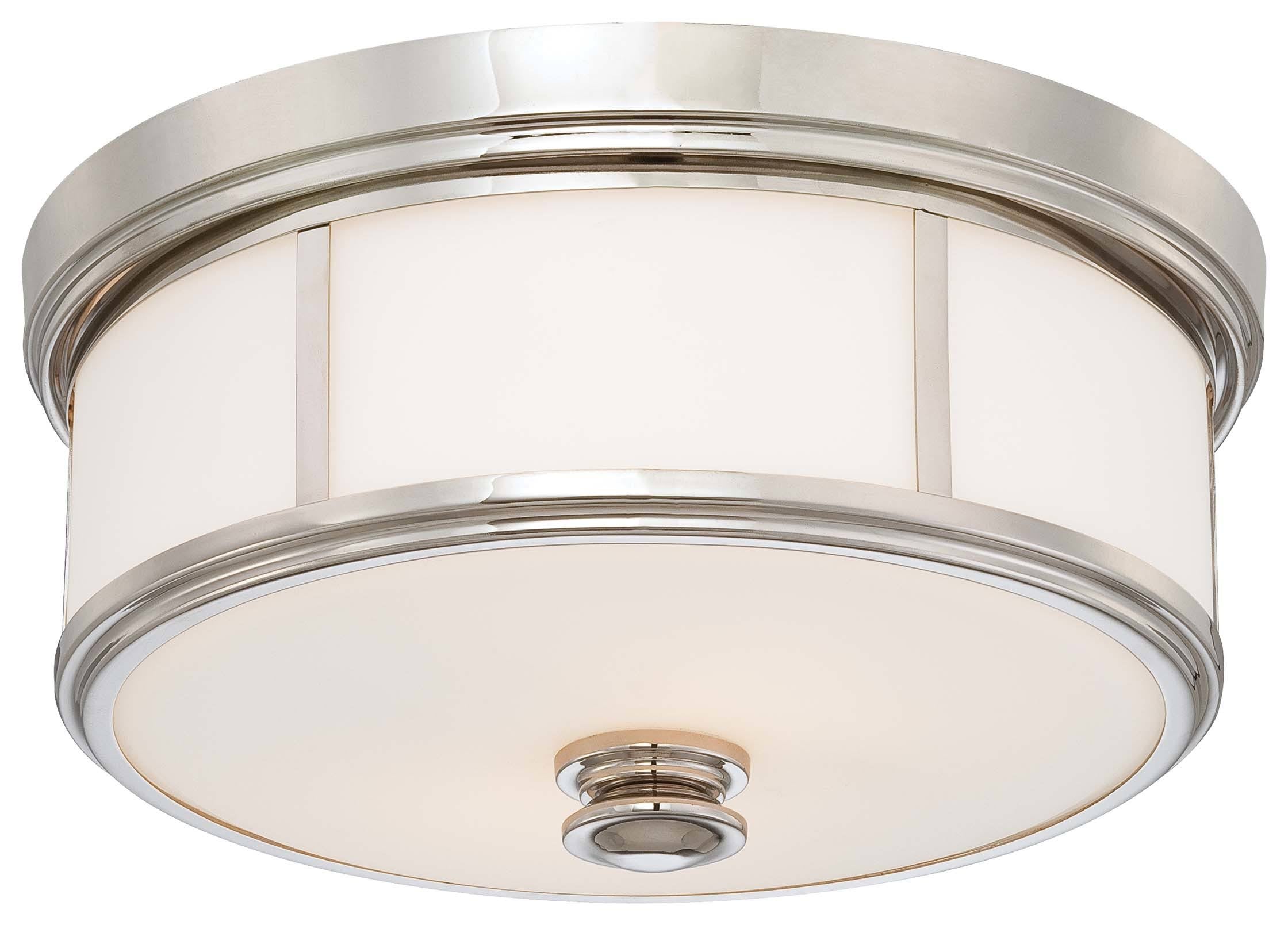 Polished Nickel 2-Light Flush Mount P186541