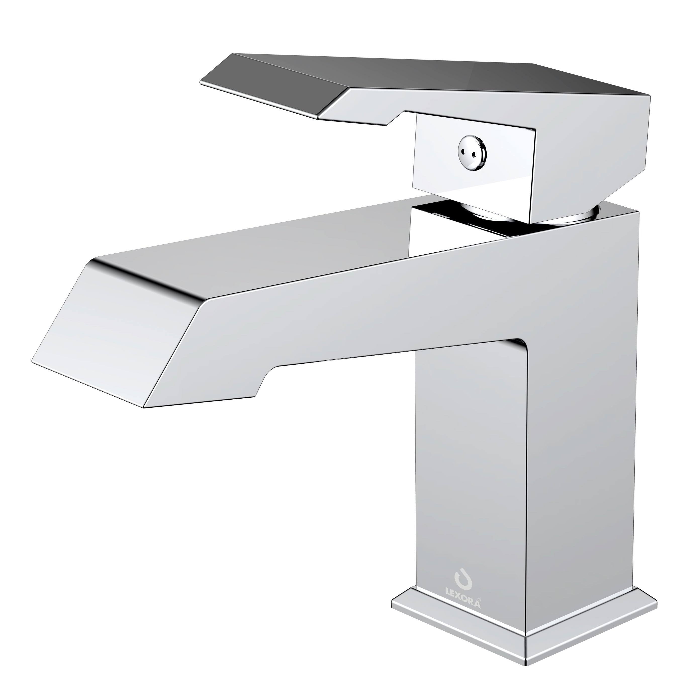 Chrome Brass Single Hole Bathroom Faucet P611