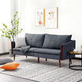 Blue 3 Seater Sofa, 74 Inch S15175