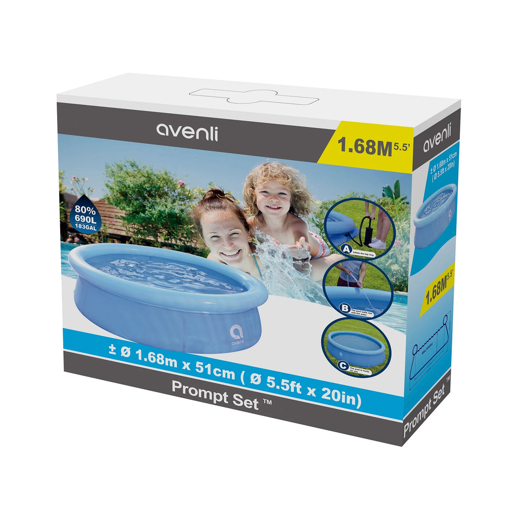 5.5 Ft Inflatable Backyard Swimming Pool (2 Pack) Q726070