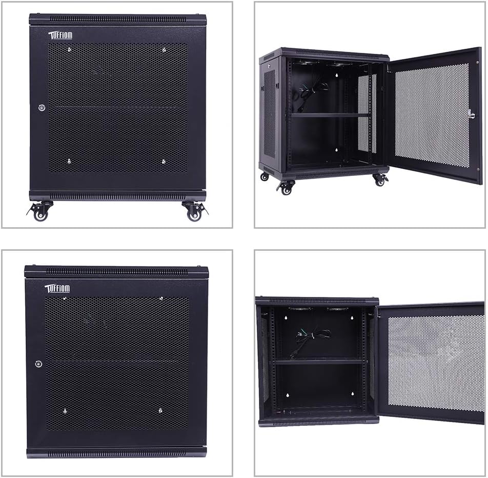 12U 19 Inch Network Enclosure Server Equipment Rack with Cooling Fan G79076