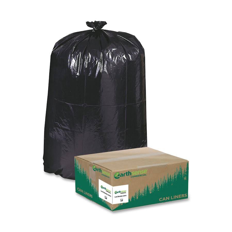 Recycled Can Liners, 55-60gal, Black F26179