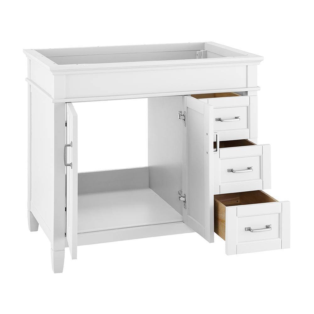 White Vanity Cabinet B653