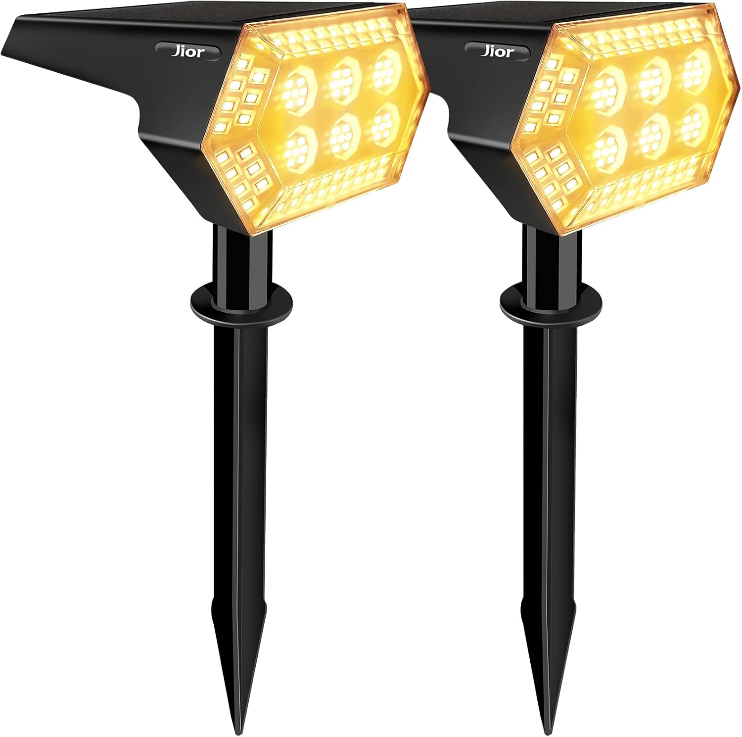 4 Pack 108 LED Solar Landscape Spotlights Warm White D623