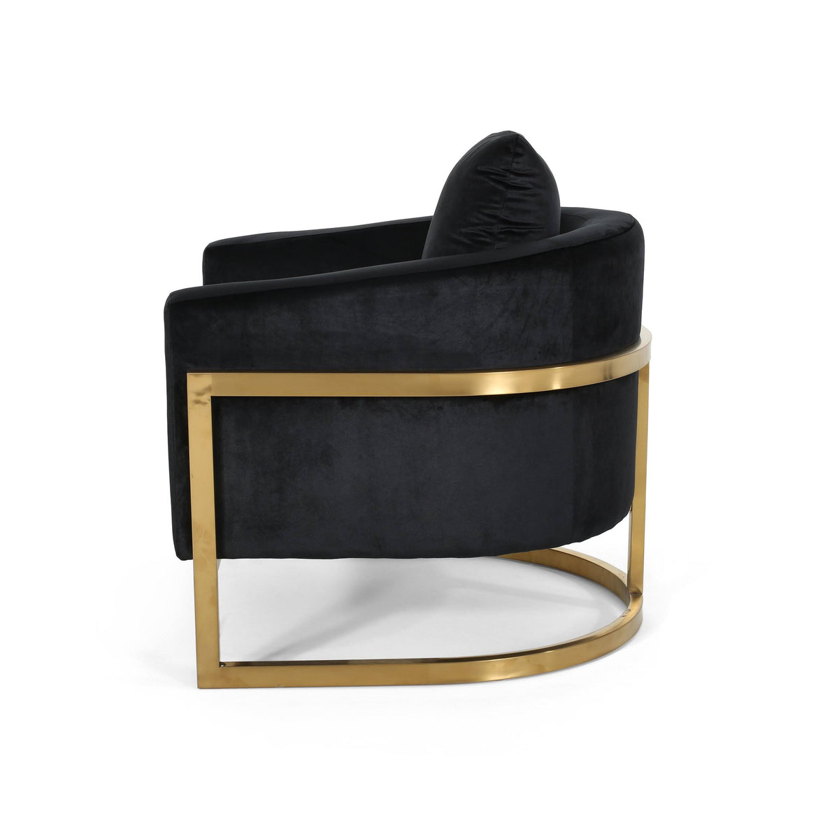 Emerald Velvet Armchair with Stainless Steel Frame T28132