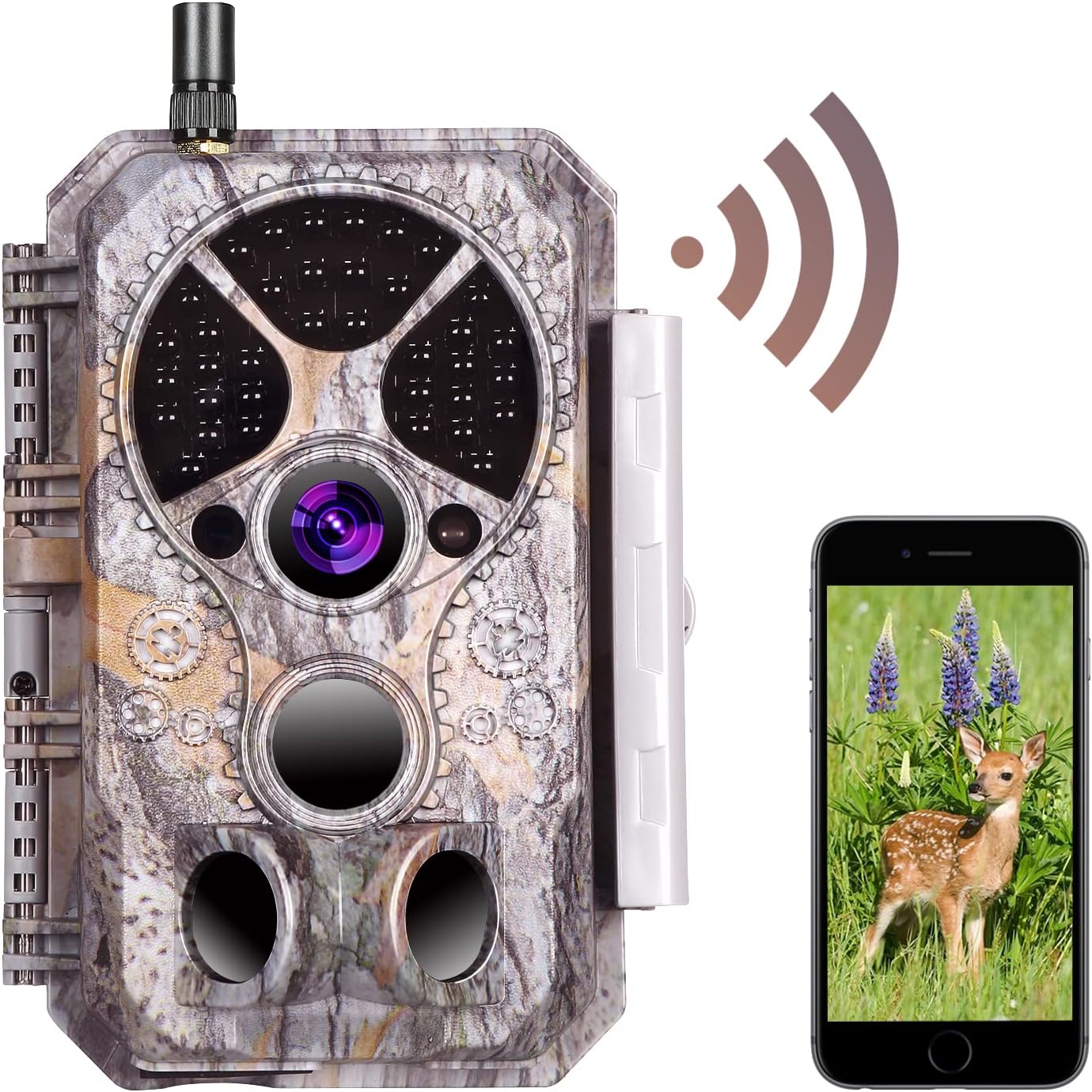 32MP 1296P Wireless Trail Camera with Night Vision L7210
