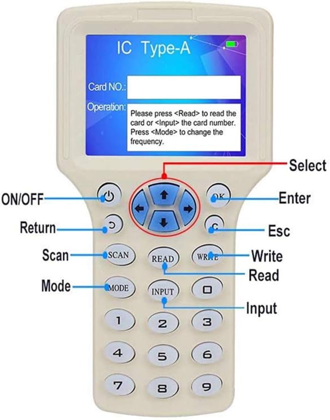 10pcs ID 125khz Cards + 10pcs ID 125kh Keyfobs + 10pcs 13.56mhz IC Key + 1 USB NFC RFID Card Copier Reader Writer Duplicator S816