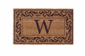 Brown Rolling Scrolls Border Vinyl Backed Doormats 38" x 60" Z805