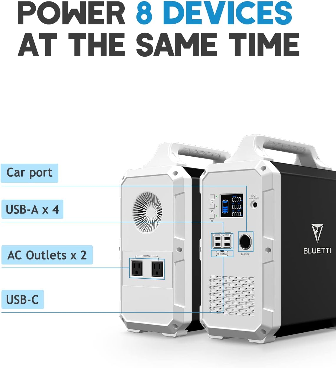 1200Wh 1000W Portable Power Station Lithium Battery R14316