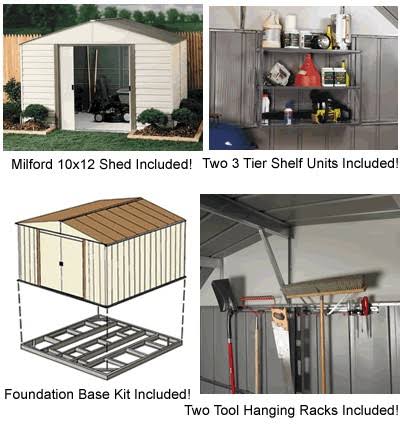 Vinyl Milford 10 x 12 Shed J78192