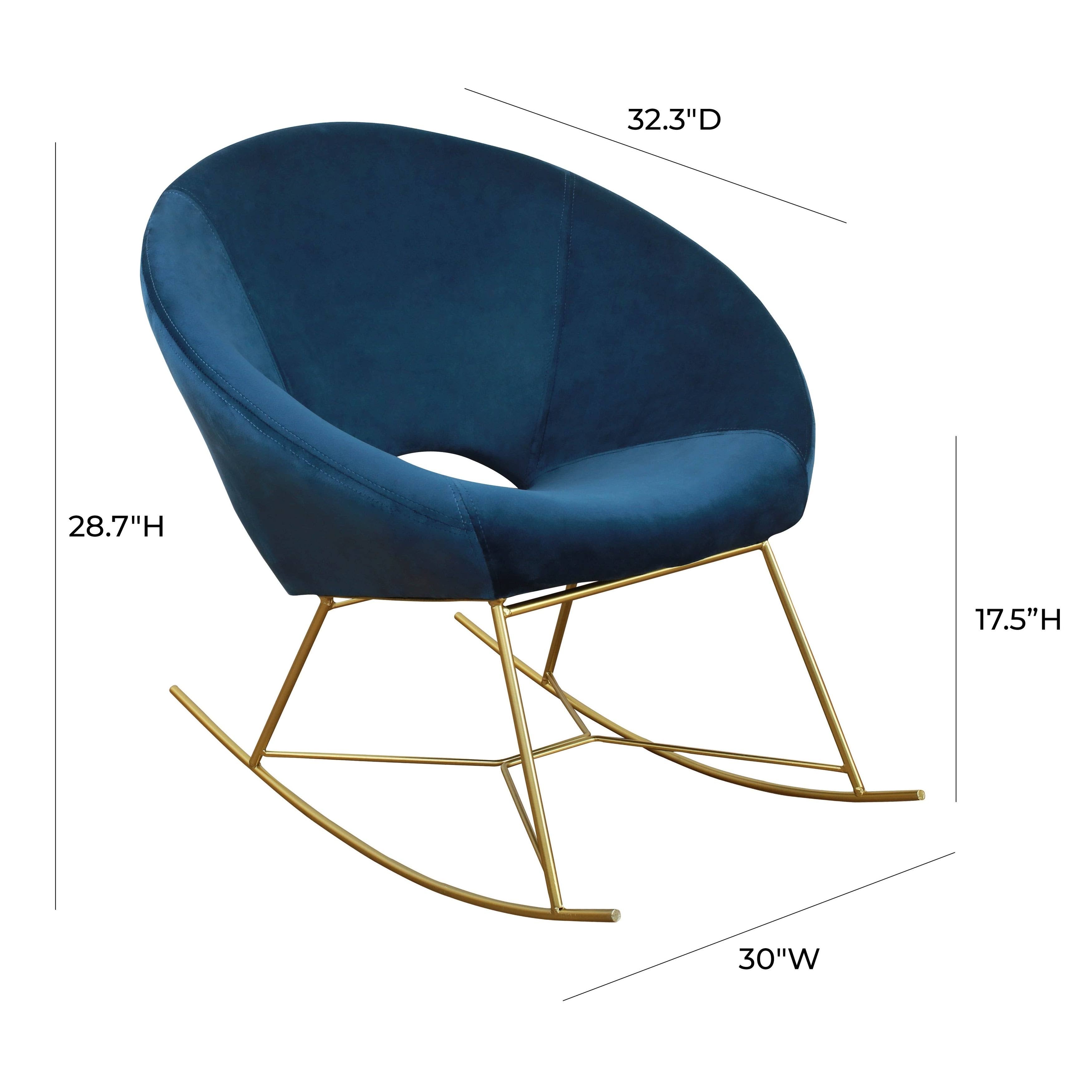 Navy Velvet Chair U677358