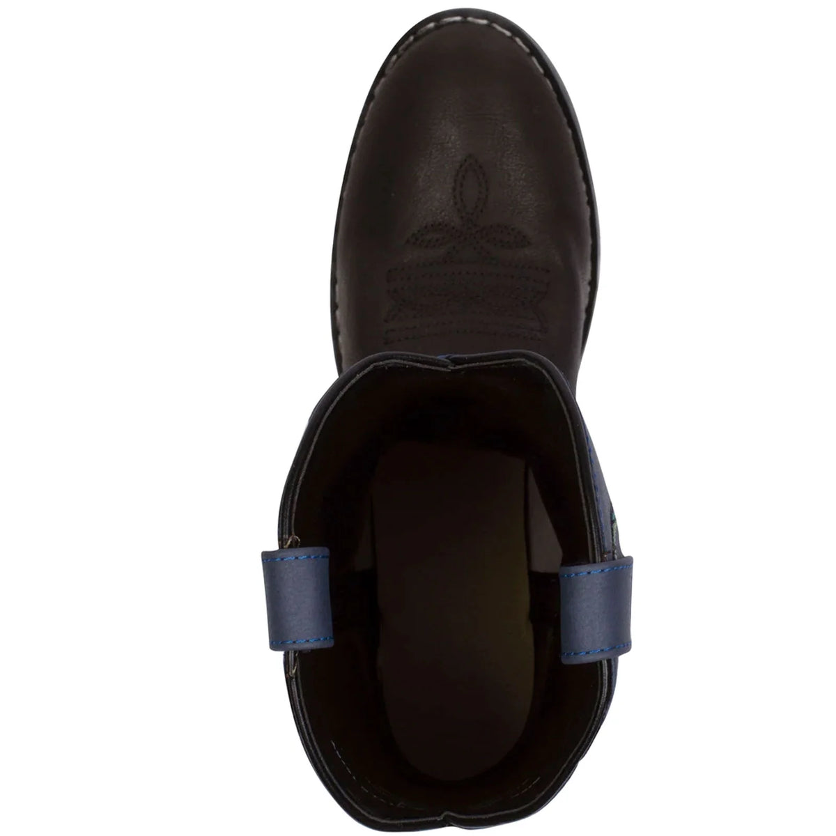 Black/Blue Kids Western Boots P61774