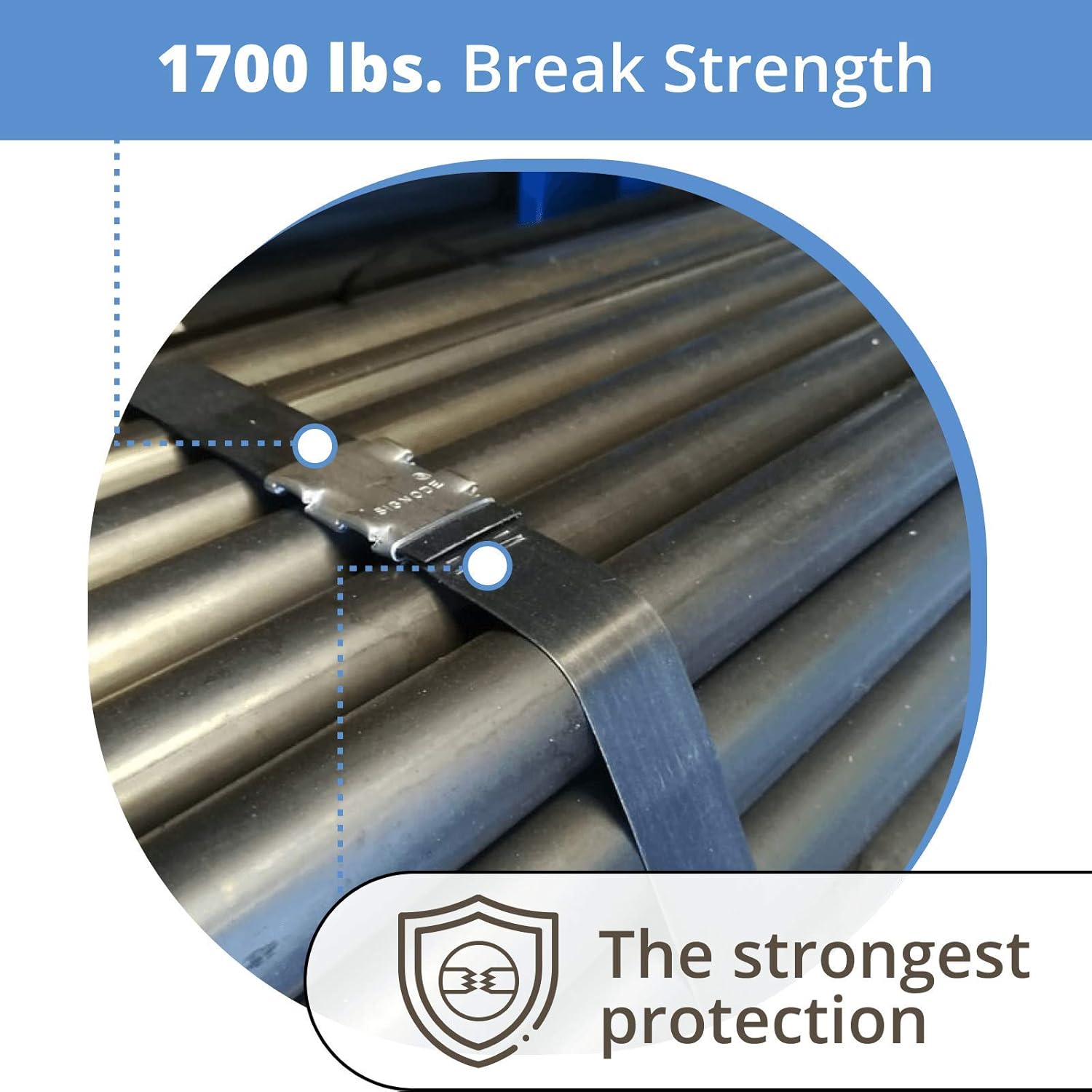 3/4" x 200' Steel Strapping Kit with 1700 lbs Break Strength P292