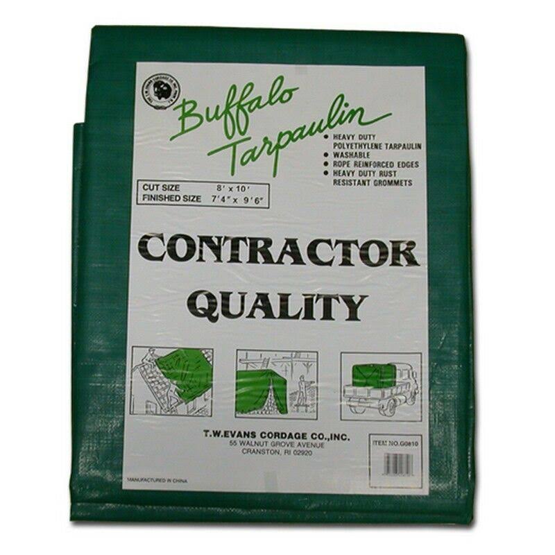 25 x 40 Black/Green Poly Tarp W878