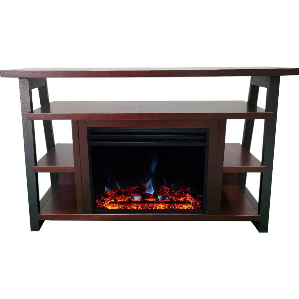 White Electric Fireplace Mantel N41558