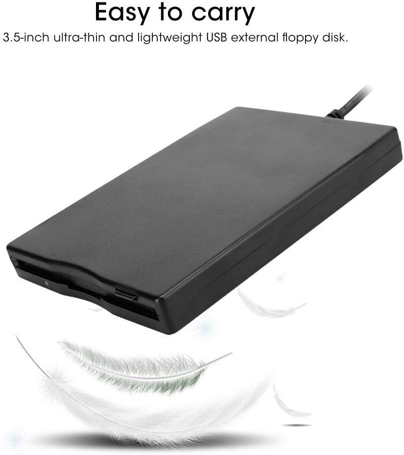Portable USB 3.5 inch Floppy Disk Reader, Pack of 2 Y82821