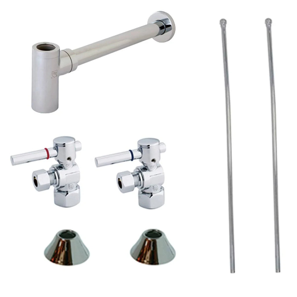 Satin Nickel Sink Trim Kit with P-Trap A725