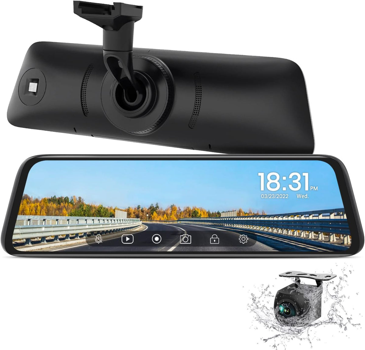 9.35'' Stream Media Full Touch Screen Backup Camera N659