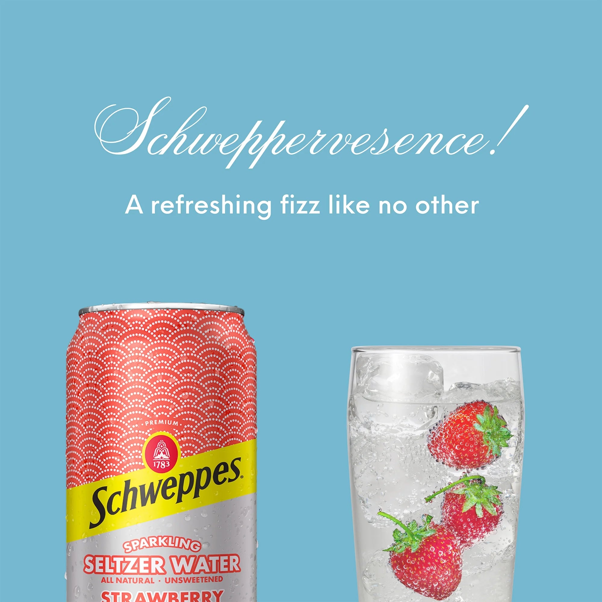 Strawberry Mango Sparkling Seltzer Water, 12 Pack, 12oz Cans I5505
